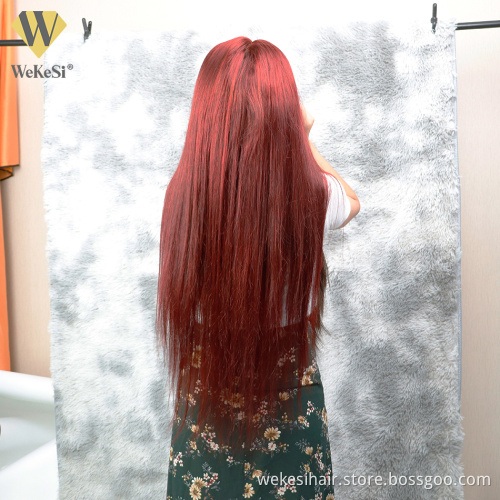 13X6 13X4 Color 99j Red Burgundy 180% Virgin Wig Black Burgundy Hd Transparent Lace Front Wig Brown Blond Ombre Human Hair Wig